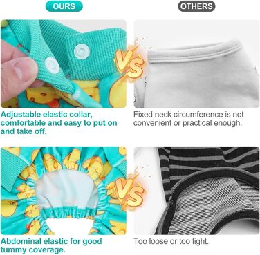 Піжама для собак BEAUTYZOO, тепла флісова піжама для великих собак, зимова піжама для тварин, жовто-зелена піжама з ґелєвцем, тепла та дихаюча, одяг для собак, розмір S (Back: 10', Chest: 15', Neck: 10')