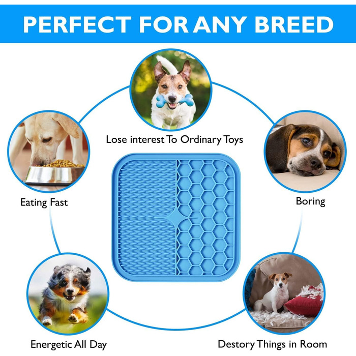 Лежак-іграшка для собак та котів Foodie Puppies: килимок для повільного годування з силікону з присоскою, IQ-іграшка, для всіх порід