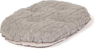 Матрац для собак Danish Design, з плетеним візерунком, 53 см, сірий (одиночне ліжко)