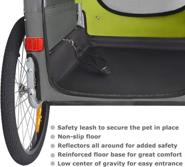 DOGGYHUT® Преміум велосипедний причіп для собак, великий, 270 л, для середніх і великих собак