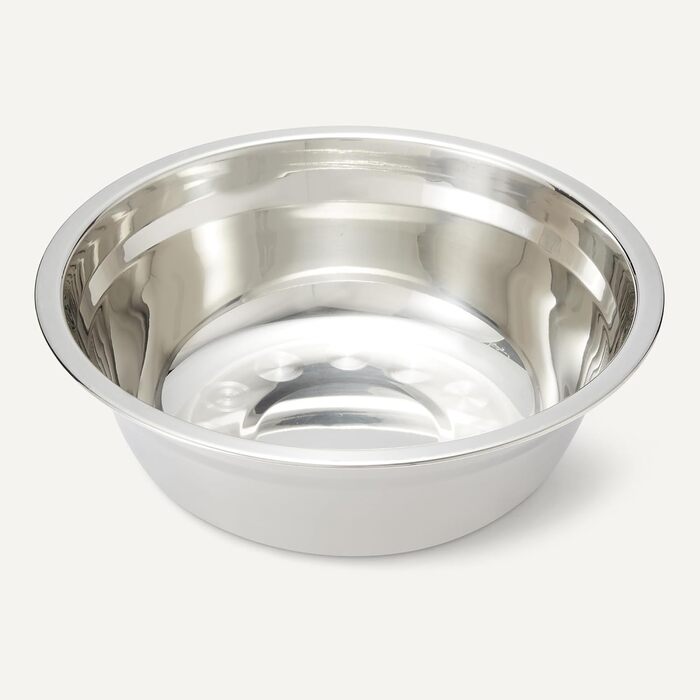 Підставка для мисок для собак Amazon Basics, регульована висота, нержавіюча сталь, протиковзна, годівниця для домашніх тварин, 44 x 24 x 30,5 см, чорна