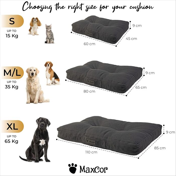 Ортопедична подушка для собак та котів, з memory foam, маленька, водовідштовхувальна, для суглобів, не деформується, сірий колір