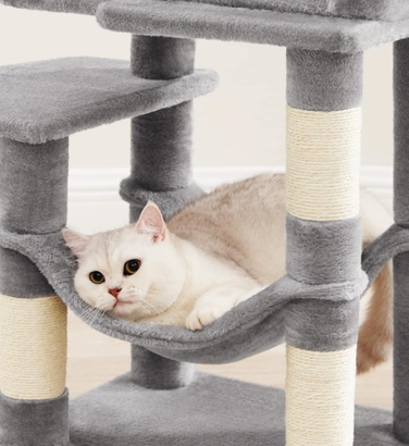 Низький когтеточка-ліжечко для котів Feandrea у вигляді вежі