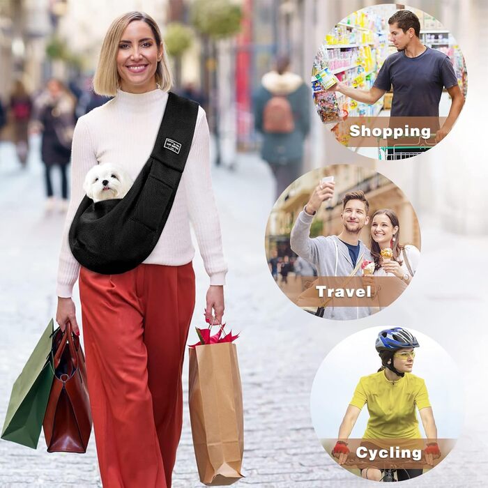 Переноска для собак Classycoo - дихаюча сітка, для котів та собак, з кишенею та страхувальним ремінцем, 8 кг, м'ятно-зелений