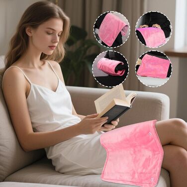 Водонепроникне електричне грілка для котів, собак, людей (рожевий) 58.4 x 27.9 см, акумуляторний