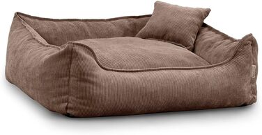 Gutekissen® Lucky: М'яке ліжко для собак – зручне та миється, з поліуретановою начинкою, для малих та великих собак (зелений, коричневий, XS-55x40)