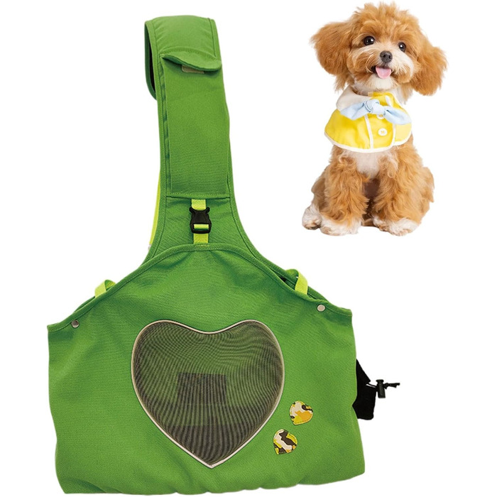 Транспортна сумка для собак та котів, переноска для тварин, зелена, 35.8 x 40.9 x 16.69 см