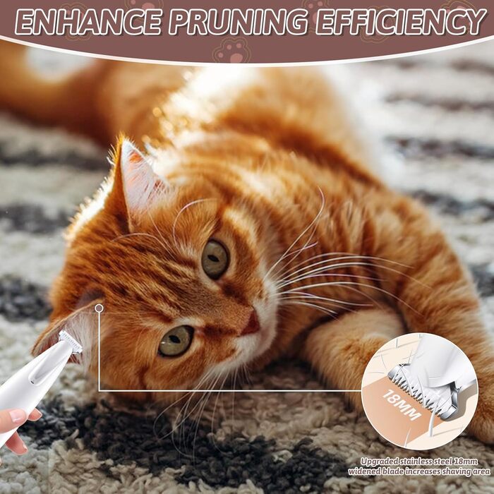 Триммер для стрижки кігтів Paw Trim Pro: безшумний електричний триммер для собак та котів з гребінцем від бліх