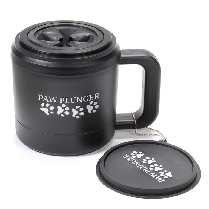 Засіб для чищення лап домашніх тварин. Ефективний засіб для догляду за лапами собак. Чорний колір.