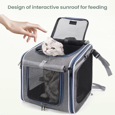 Рюкзак-переноска для собак і котів на велосипеді – складний та портативний, для прогулянок та подорожей