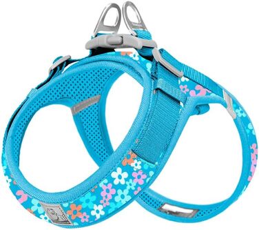 Нашийник для собак WINHYEPET Truelove з м'якої сітки, світловідбиваючий, дихаючий, з безпечною застібкою (2XS, Malibu Blau)