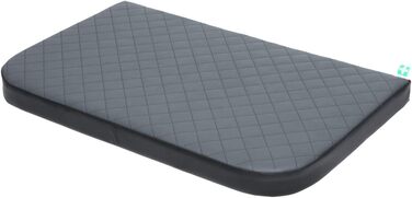 Ортопедичний лежак для собак MEDICO Lux ÖKOLEINEN - 75x50x15 см, чорний з сірим. Лежак для собак різних порід, водонепроникний, ергономічний.