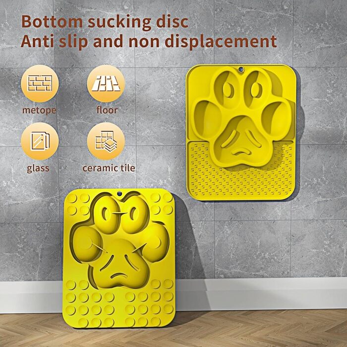 Килимок для годування собак та котів, повільне годування, миска та килимок для ласощів, зменшення тривоги, розвага, ідеально для купання та грумінгу