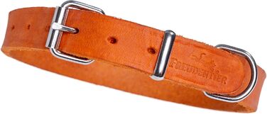 Схоплювач для собак Freudentier Alsterufer з натуральної шкіри (Sunset Orange, 33-44,5 см) - ручної роботи, EU