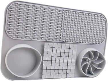 Килимок для лизання собак, коврик для іграшок, сірий | 38.5 x 15 x 2.5 см