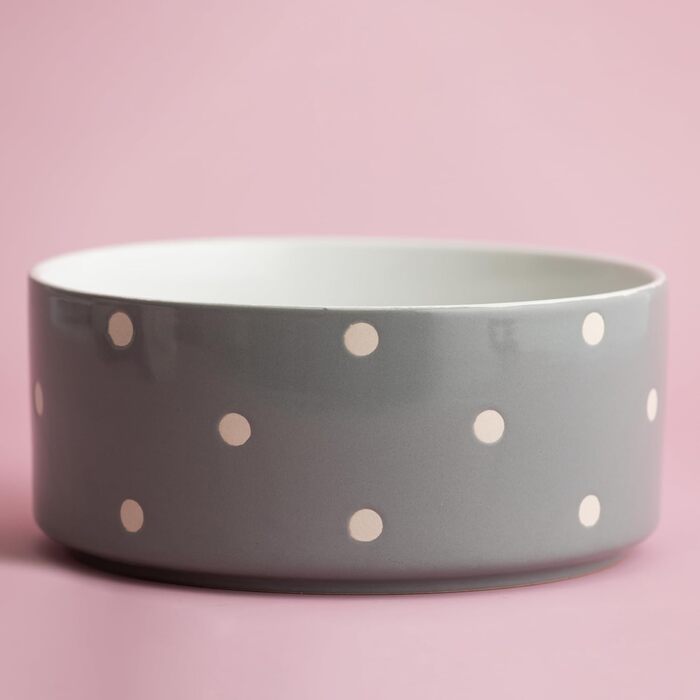 Миска для собак Mason Cash, з рельєфним декором, 18 см, сіра (1 шт.)