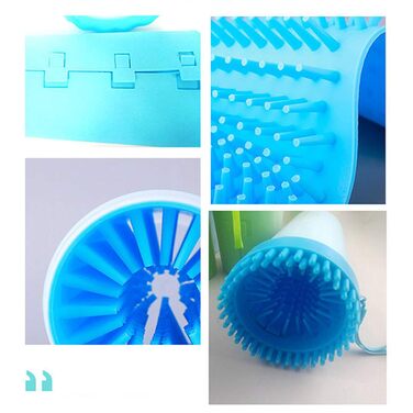 Портативний засіб для чищення лап домашніх тварин AXTMR, підходить для великих собак, матеріал PP, рожевий, середній