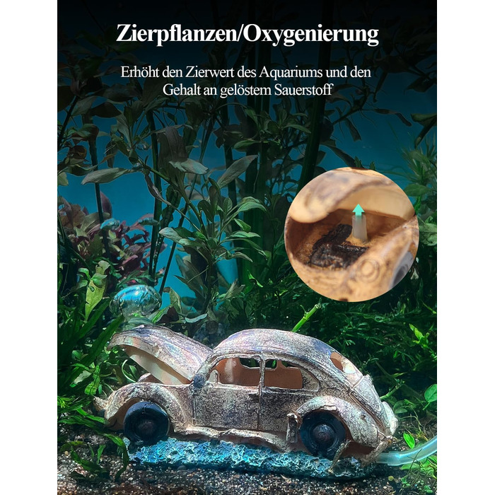 Декорації для акваріума Boxtech: штучні камені та рослини з полірезину