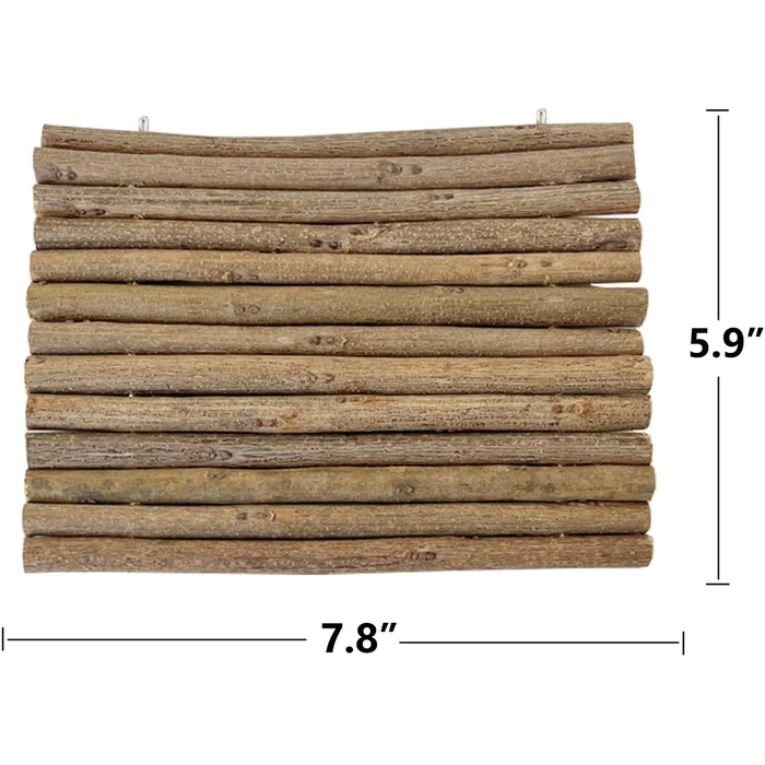Туннель-іграшка для хом'яків та гризунів DEMONTALK з натурального дерева, тунель-труба для хом'яків, щурів, мишей