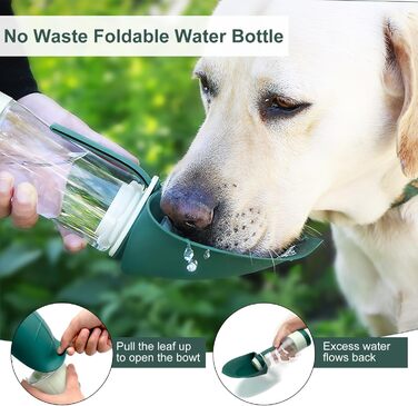 Вода для собак 2-в-1: пляшка та миска для прогулянок, кемпінгу та подорожей