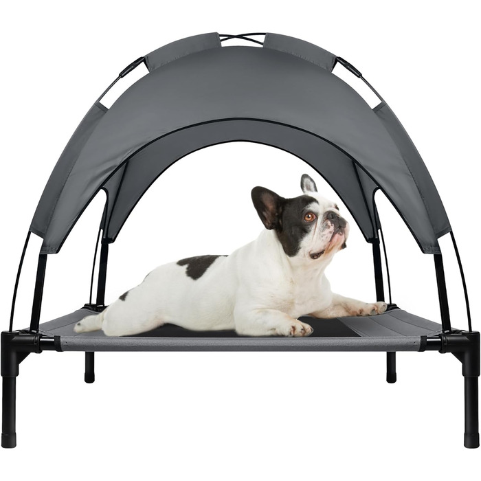 Лежанка для собак з балдахіном, велика (L) 92 x 76 x 92 см, водонепроникна, з дихаючою сіткою