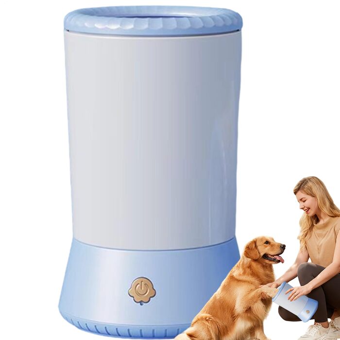 Автоматичний очищувач лап для собак | Переносний очищувач лап з м'яким силіконом | Очищувач лап для собак Blue