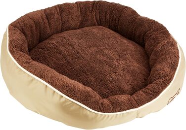 Лежак для собак Karlie Bett Chipz круглий, 73×70×20 см, коричневий