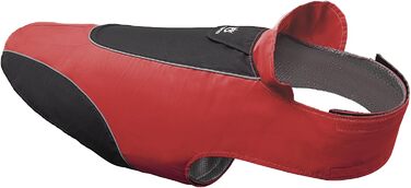 Дощовик для собак TSPRO Premium, червоний, водонепроникний, з світловідбиваючими смугами, для собак малих та середніх порід, розмір M (Обхват грудей 54-69 см, Обхват шиї 45-60 см, Довжина спини 39 см)