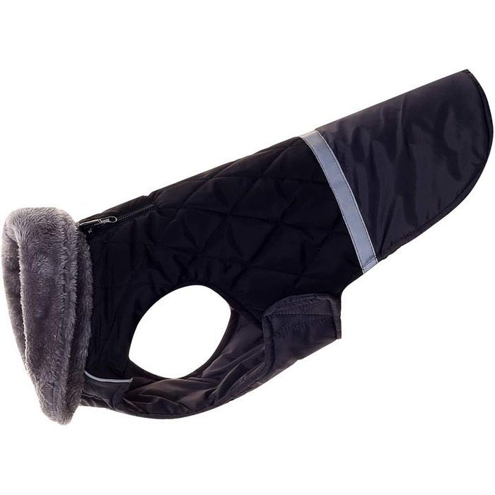 Водонепроникний теплий дощовик для собак, двійний, з флісовим коміром, для маленьких собак, синій, розмір S