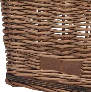 Вінтажний кошик для велосипеда з лози для тварин, 55x31x36 см, міцний та простий у встановленні