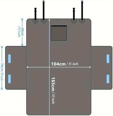 Захист для вантажного відсіку автомобіля AYBEN, для Volvo V60 2020-2024, водонепроникна, стійка до подряпин, підходить для собак