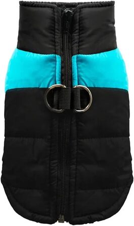 Водонепроникний теплий одяг для собак, халат, зимова жилетка, куртка з утеплювачем та блискавкою, одяг для маленьких, середніх та великих собак (Синій, 5XL)