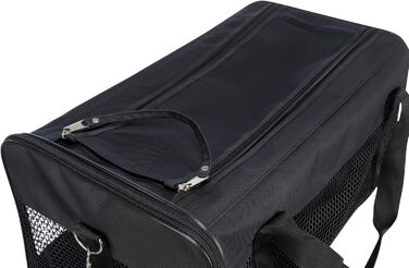 Траспортна сумка для собак TRIXIE Ryan – 26 × 27 × 47 см – до 6 кг – з верхнім відкриванням, знімний плечовий ремінь та коротка шлейка – зовнішня кишеня – знімна підкладка – 28841 (L 54 x B 30 x H 30 cm)