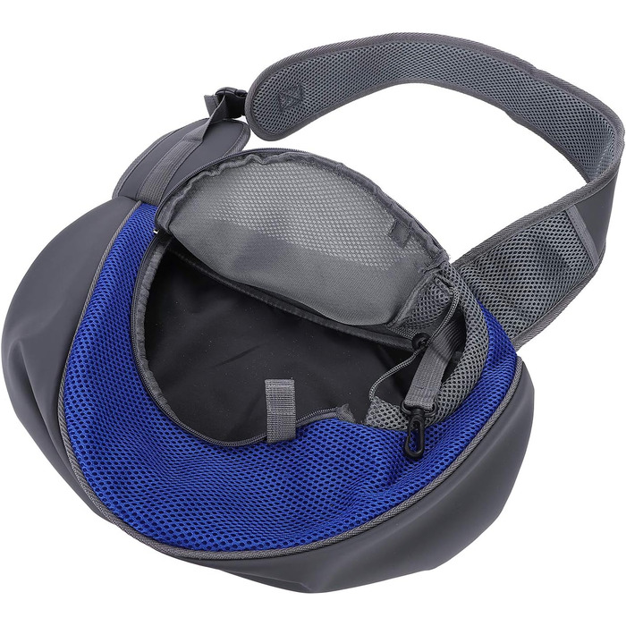 Сумка-переноска для собак і котів, блакитна. Зручна сумка-переноска для тварин, регульована, для подорожей та прогулянок на відкритому повітрі.