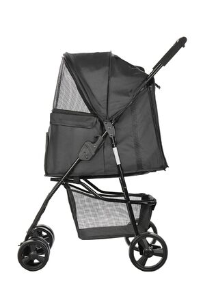 Візок для собак Сенна сірий (чорний)