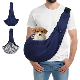 Сумка-переноска для собак до 7.5 кг, блакитна. Ідеальна для прогулянок та активностей на свіжому повітрі. Підходить для собак та котів, цуценят.