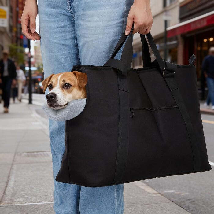 Сумка-переноска для собак великих порід Ownpets, для котів та собак, до 25 кг, з підкладкою та страхувальним ремінцем, підходить для перельотів