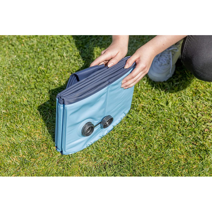 Басейн для собак TRIXIE 70x12 см, блакитно-сірий, з неслизьким дном та міцною конструкцією, без надування