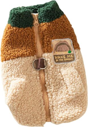 Теплий жилет для собак на осінь та зиму, коричневий, XXL