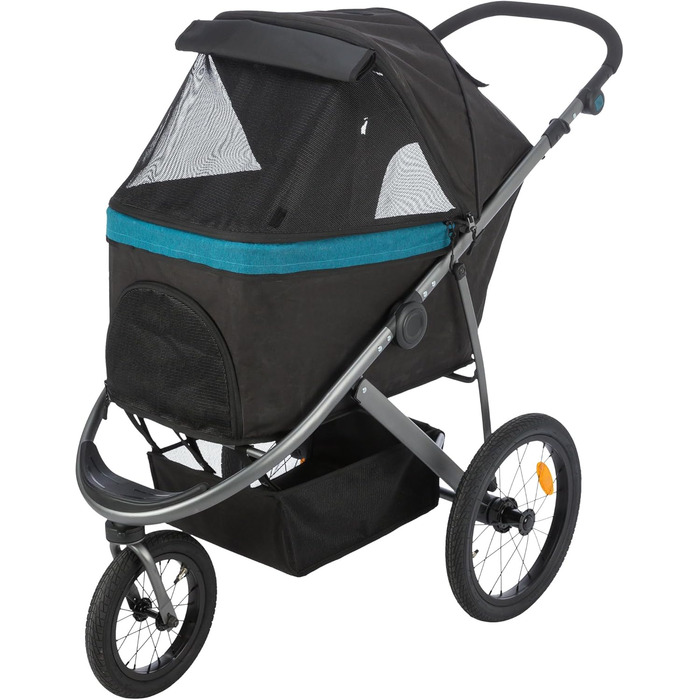 Візок для собак TRIXIE, чорний/бензин, 60x112x120 см, до 20 кг - 28960