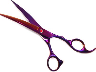 Набір професійних ножиць для грумінгу собак 6CR Edelstahl, набір для догляду за тваринами, ножиці для собак та котів (фіолетовий)