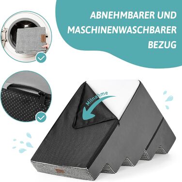 Сходинка для собак та котів COZY KISS - зручна пандус для тварин на ліжко, диван, авто (70х50х60 см)