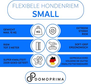 Нашийник для собак Domoprima: міцний, безпечний, з відбиваючим рефлектором, розміри S, M, кольори: сірий, блакитний, зелений, рожевий