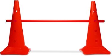 Спортивні фігури для аджиліті – комплекти перешкод для собак, коней та дітей – 50 см (червоний)