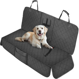 Автомобільна підстилка для собак Maxetodo на заднє сидіння: водовідштовхувальна, з кишенями, захист від подряпин для всіх авто, SUV, вантажівок