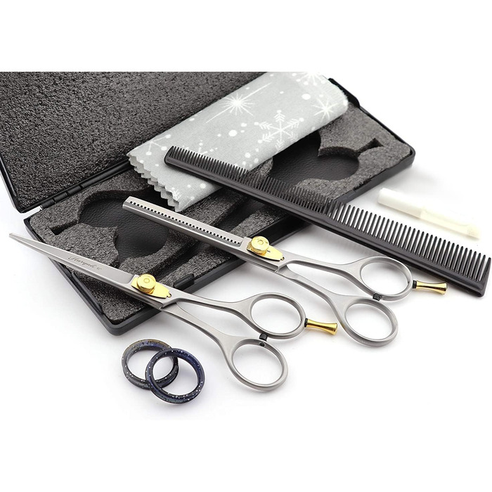 Набір професійних перукарських ножиць Haryali London - 6 дюймів (ножиці для стрижки та вирівнювання), рожевий колір, для жінок, чоловіків, дітей та домашніх тварин