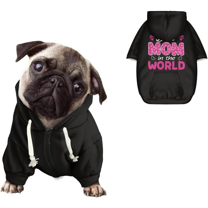 Світшот для собак Kuiaobaty: стильний одяг для вашого улюбленця. Чорний, дихаючий, для собак середніх порід (40x60x45 см). Ідеальний для чихуахуа та інших собак.