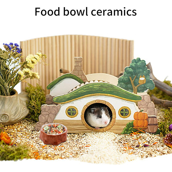 Миска для тварин ANMOO: керамічна годівниця для хом'яків, щурів та інших дрібних тварин
