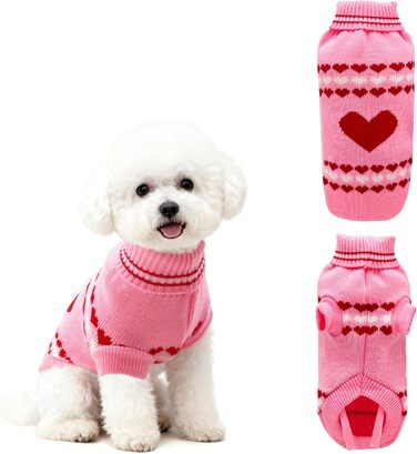 Вовняний пуловер для собак з коміром-горловиною 