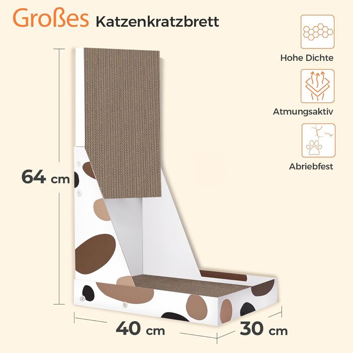 Котячий когтетопка ComSaf L-подібної форми, 64 см, з картону, для кішок, когтеточка, аксесуари для котів, когтеточки, котячі меблі